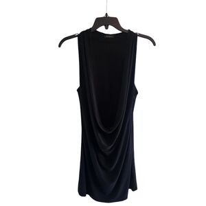 Vintage y2k forever 21 black Drape Neck blouse